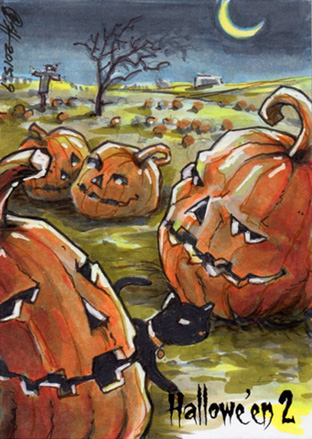 Hallowe'en 2 Sketch Card - Daniel Wong 1