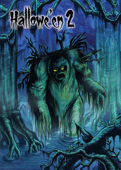Swamp Monster Base Card Art - John Monserrat