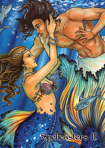 Mermaid Base Card Art by Molly Brewer