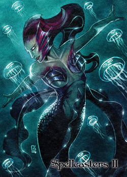 Mermaid Base Card Art by Peejay Catacutan