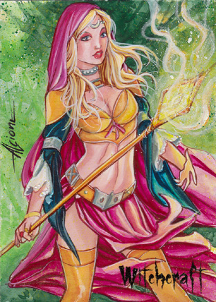 Witchcraft Sketch Card - Alcione Silva 3