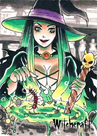 Witchcraft Sketch Card - Sanna Umemoto 3