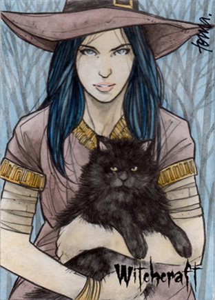 Witchcraft Sketch Card - Andre Toma 2