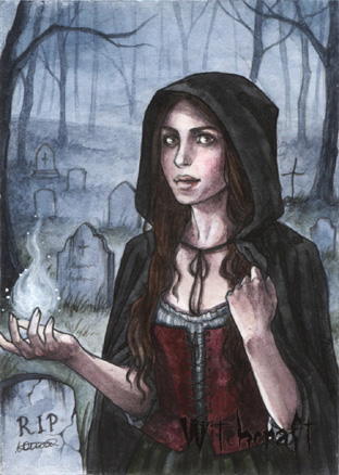 Witchcraft Sketch Card - Athina Konstantinidou 3