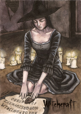 Witchcraft Sketch Card - Athina Konstantinidou 2