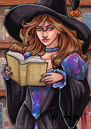 Witchcraft Sketch Card - Lynne Anderson 3