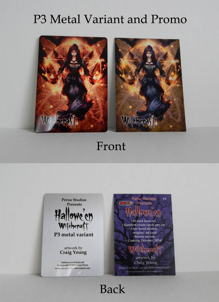 Witchcraft P3 Promo + Metal Variant SOLD OUT by Pernastudios