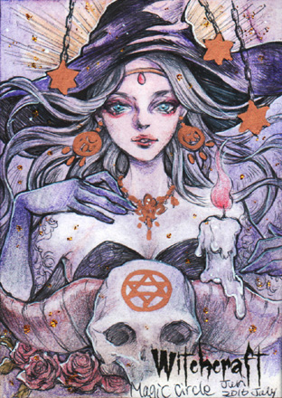 Witchcraft Sketch Card - Juri H. Chinchilla 2