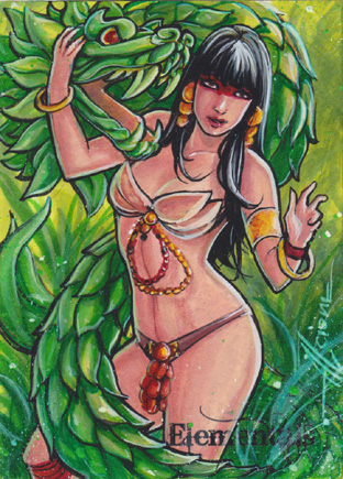 Elementals Sketch Card - Alcione Silva 1