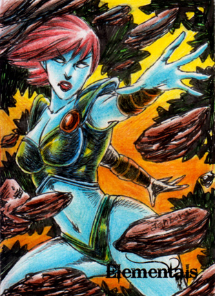 Elementals Sketch Card - Dan Borgonos 1