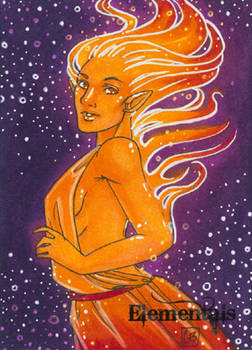 Elementals Sketch Card - Gabrielle Bruer 3