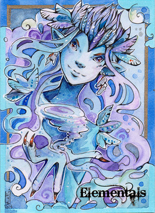 Elementals Sketch Card - Helga Wojik 3