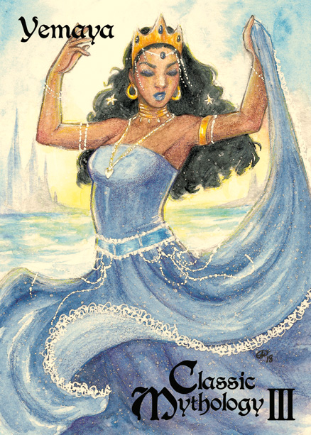 Yemaya Base Card Art - Sha-Nee Williams by Pernastudios