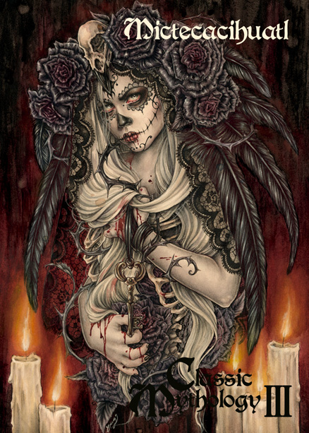 Mictecacihuatl Base Card Art - Enys Guerrero by Pernastudios