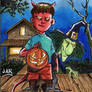 Hallowe'en 3 Sketch Card - Arturo Ramirez R. Jar 3