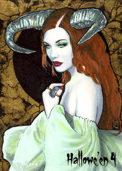 Hallowe'en 4 Sketch Card - Arwenn Necker 1