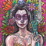 Hallowe'en 4 Sketch Card - Andrew Fernandes 2