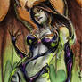 Hallowe'en 4 Sketch Card - Newton Barbosa 1