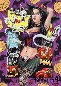 Hallowe'en 4 Sketch Card - Achilleas Kokkinakis 1