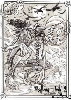Hallow-Ink 2 Sketch Card - Achilleas Kokkinakis 1