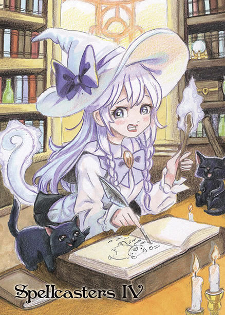 Spell Caster Draw Engine Spellcasters IV -Base Card Art by Lindsey Greyling by Pernastudios on ...