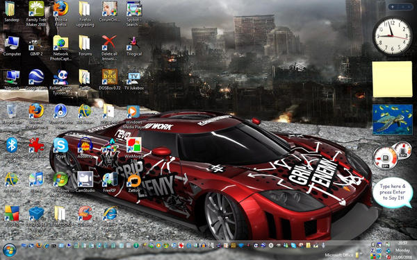 My desktop as of May 2008