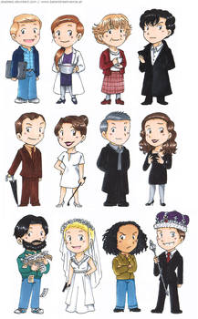 BBC Sherlock chibis