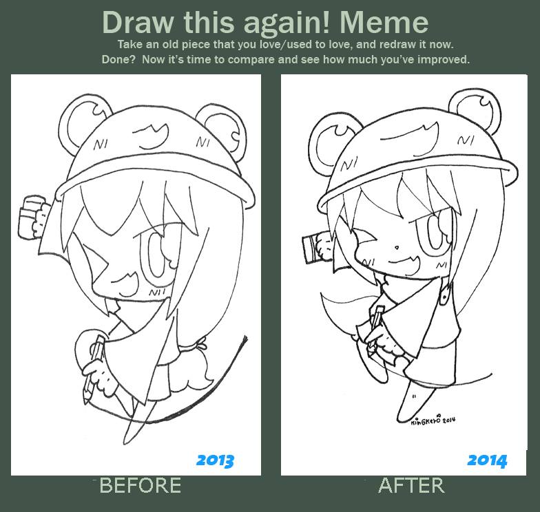 Draw this again meme [My new Mascot]