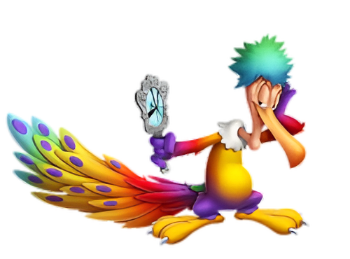 Rainbow Bird Beaky by Mentect on DeviantArt
