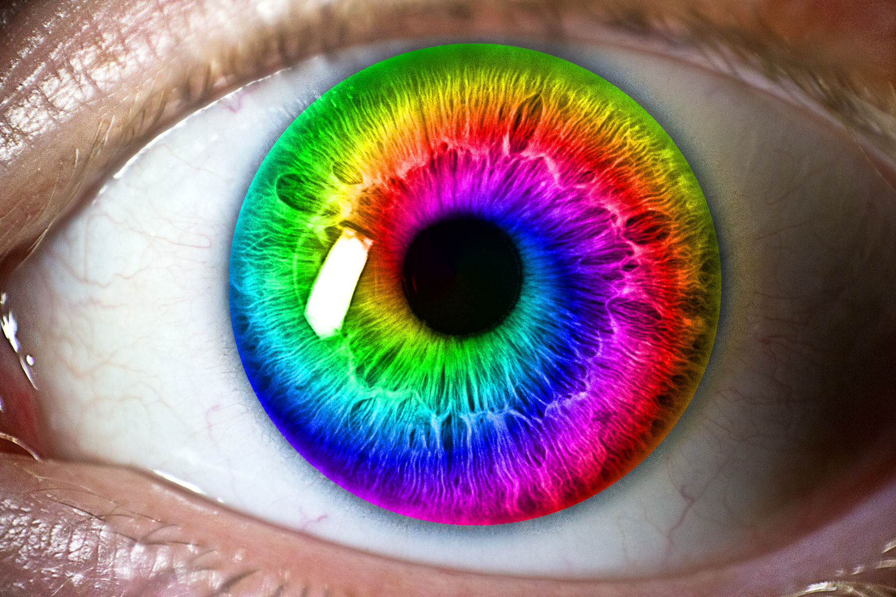 Rainbow Eye by Looking4Llamas on DeviantArt