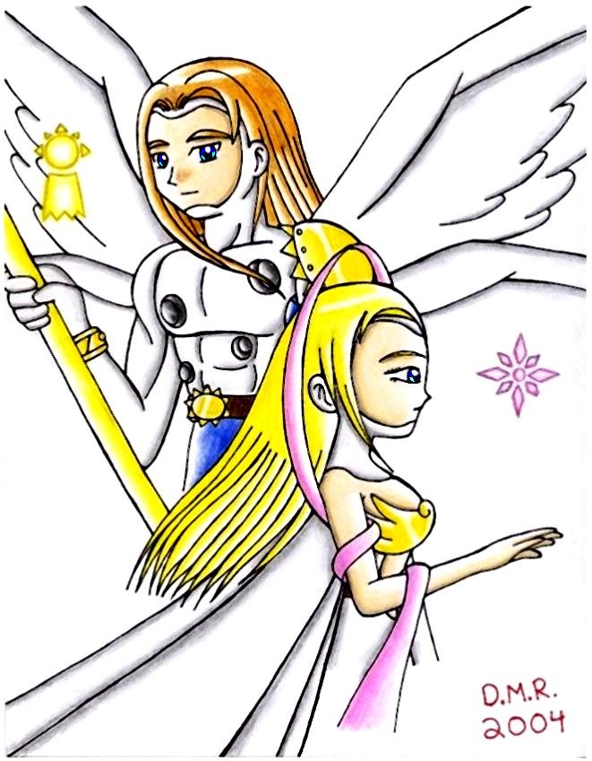 Angemon and Angewomon by Hika-Yagami on DeviantArt