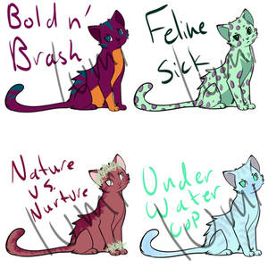 [OPEN 2/4] (PRICE DROP) 10 point cat adopts!