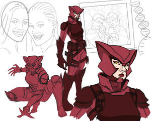 New 52 Le Renarde Rousse AKA Crimson Fox, WIP