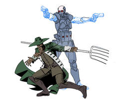 Earth 3-Scarecrow and Dr. Cold