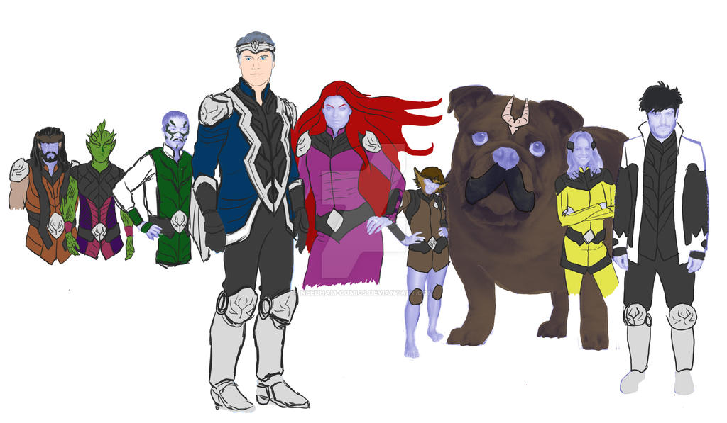 Inhuman Royal Family Wip by Needham-Comics on DeviantArt