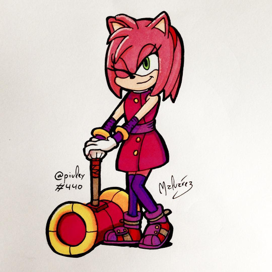 Amy Rose from Sonic the hedgehog