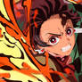 Digital art tanjiro