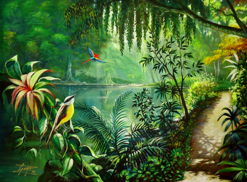 Mayan Rainforest by gomezarts