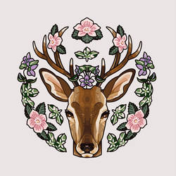 Floral Deer