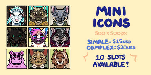 [9/10 OPEN] Mini Icon Commissions!