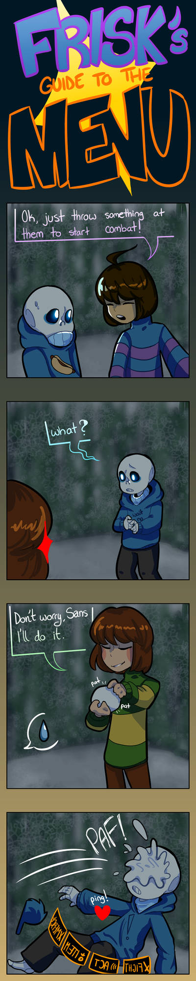 Frisk Instructions.pdf Frisk's Guide to the Menu - 2/4 by LastOneStandin on DeviantArt