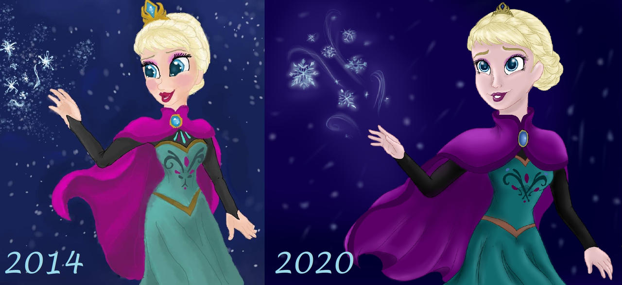 Elsa - Comparison by Pastelpaws23 on DeviantArt