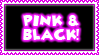 Pink And Black Stamp