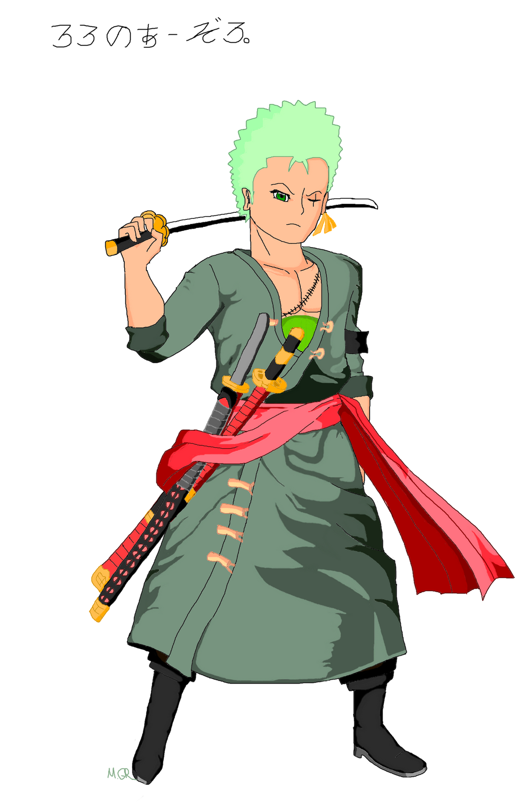One Piece Roronoa Zoro After Time Skip by Mary-GR on DeviantArt