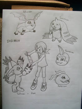 some Digimon sketches