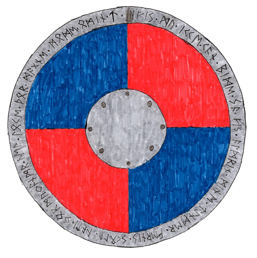 Shield Rune Symbol Viking Shield with Runes by Throrin-Of-Tauzmiar on DeviantArt