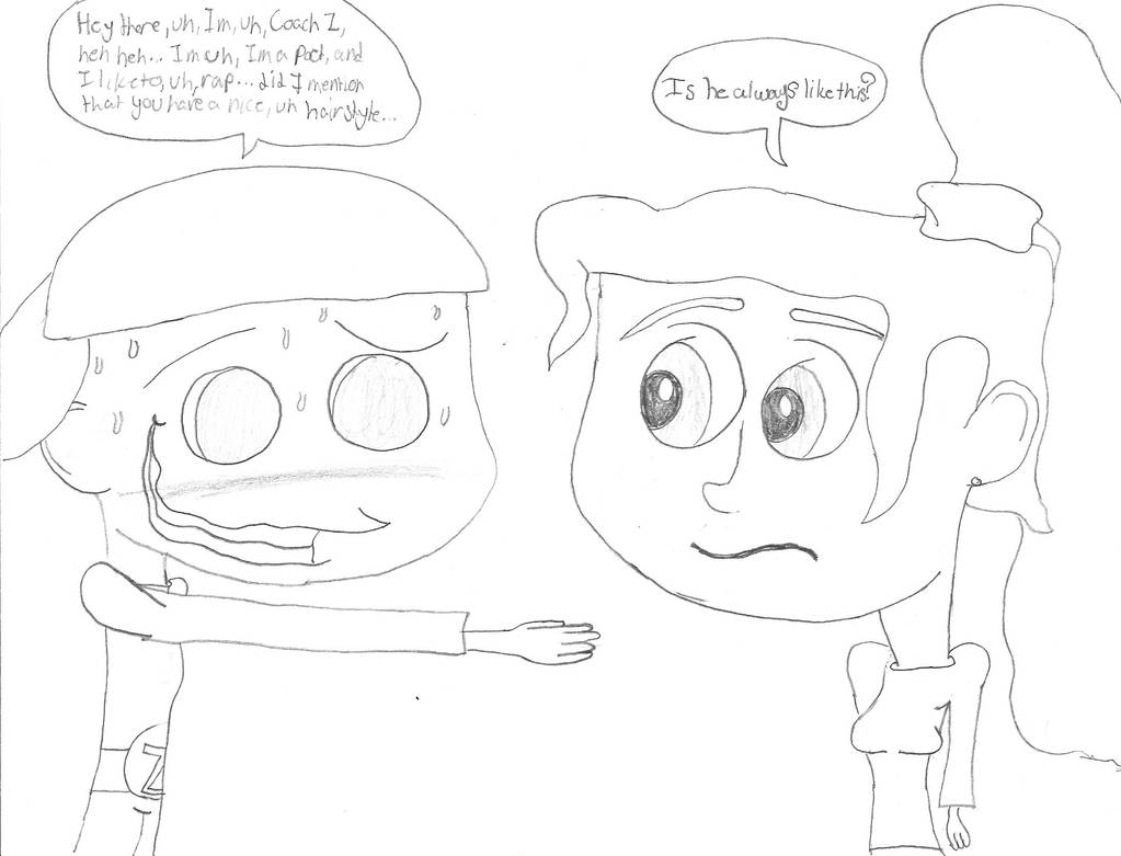 Coach z tries to keep his cool by msmoody92 on DeviantArt