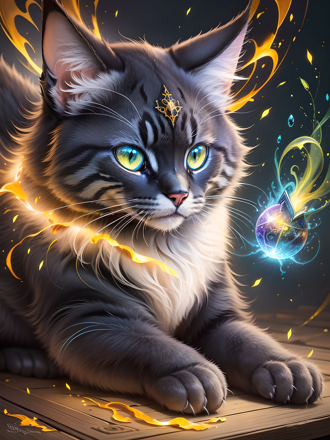 Magical Cat by Met4lhe4d on DeviantArt