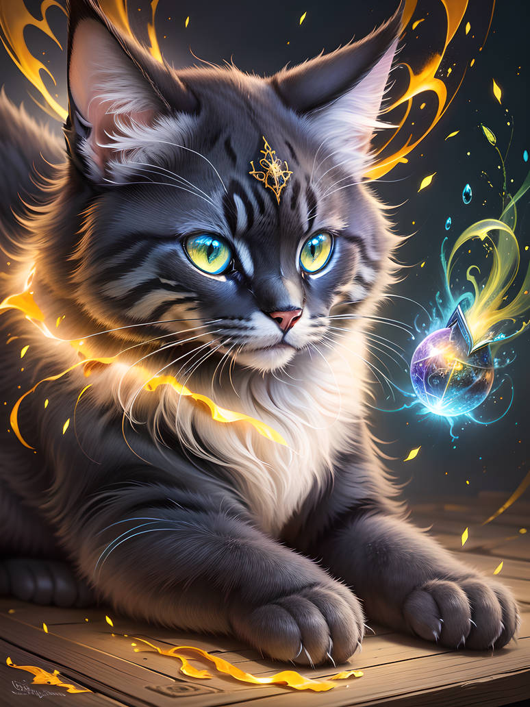Pink Magic Cat Magical Cat by Met4lhe4d on DeviantArt
