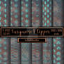 Turquoise and Copper - Digital Paper Pattern Pack